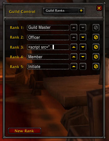 An abnormal guild rank name